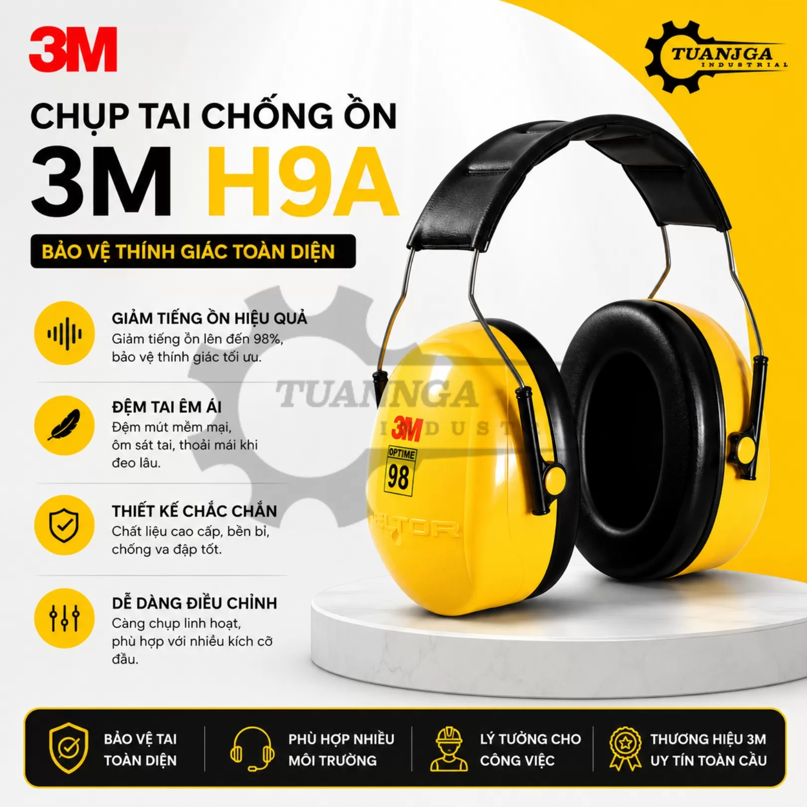 Chụp Tai Chống Ồn 3M H9A (Optime 98)