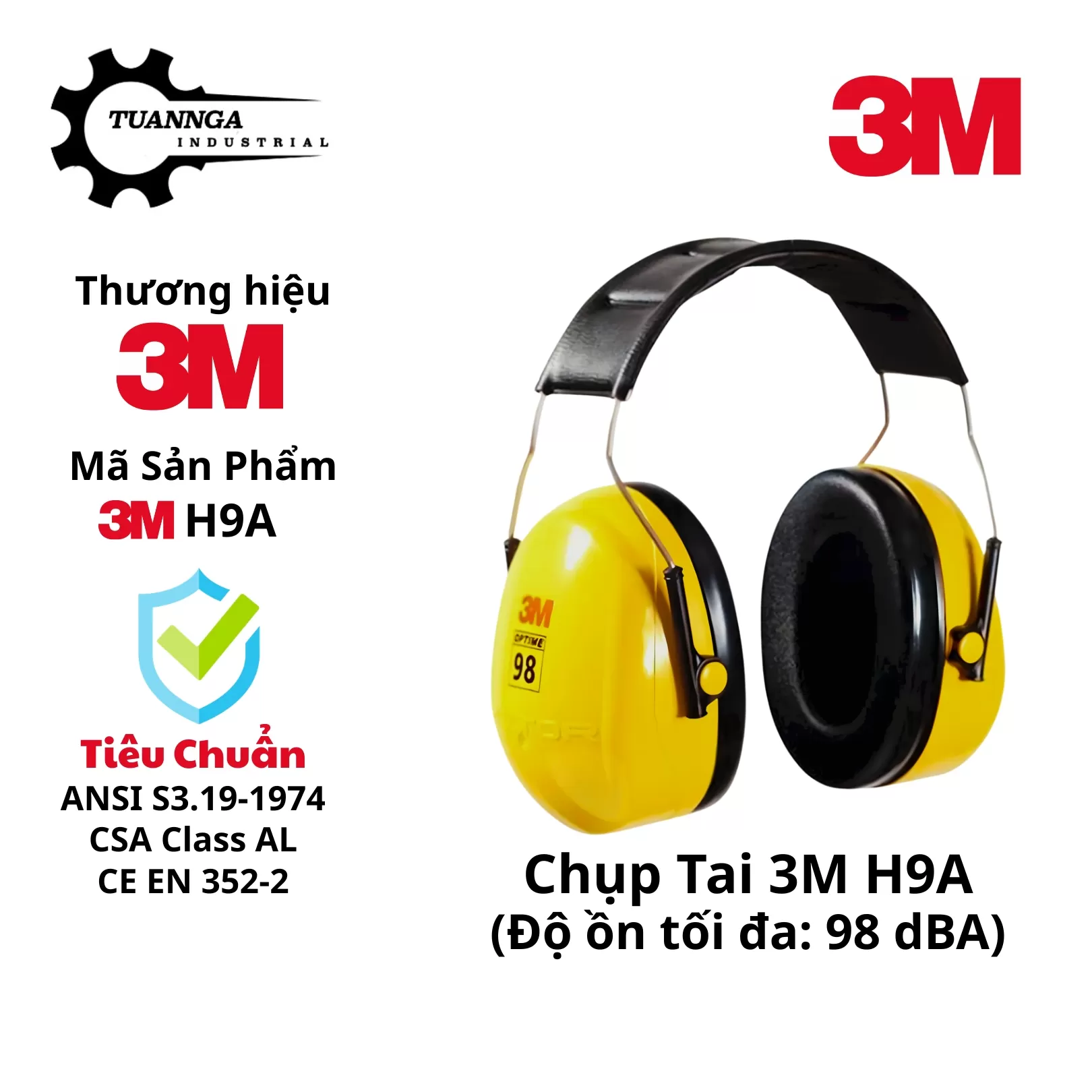 Chụp Tai Chống Ồn 3M H9A (Optime 98)