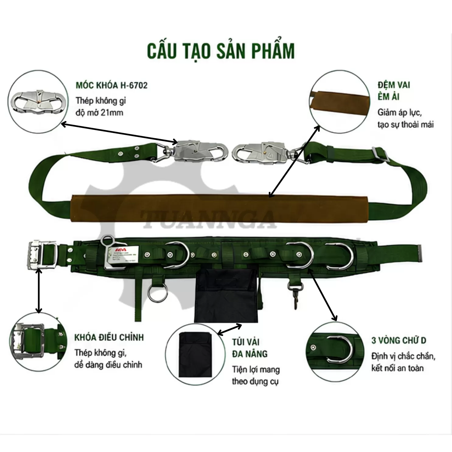 Dây An Toàn Đai Bụng ADELA SC19