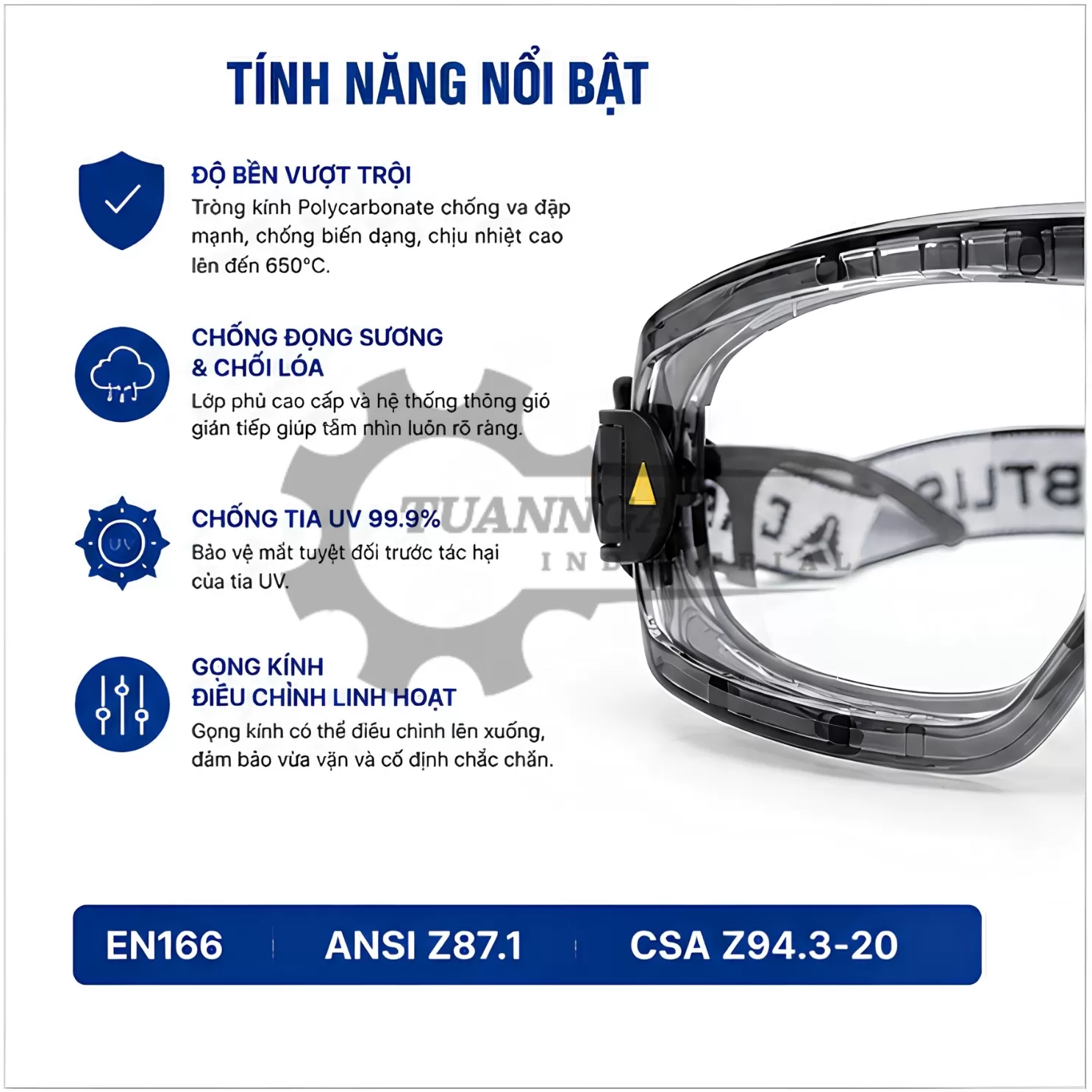 Kính Bảo Hộ Deltaplus GALERAS CLEAR (Trong Suốt)