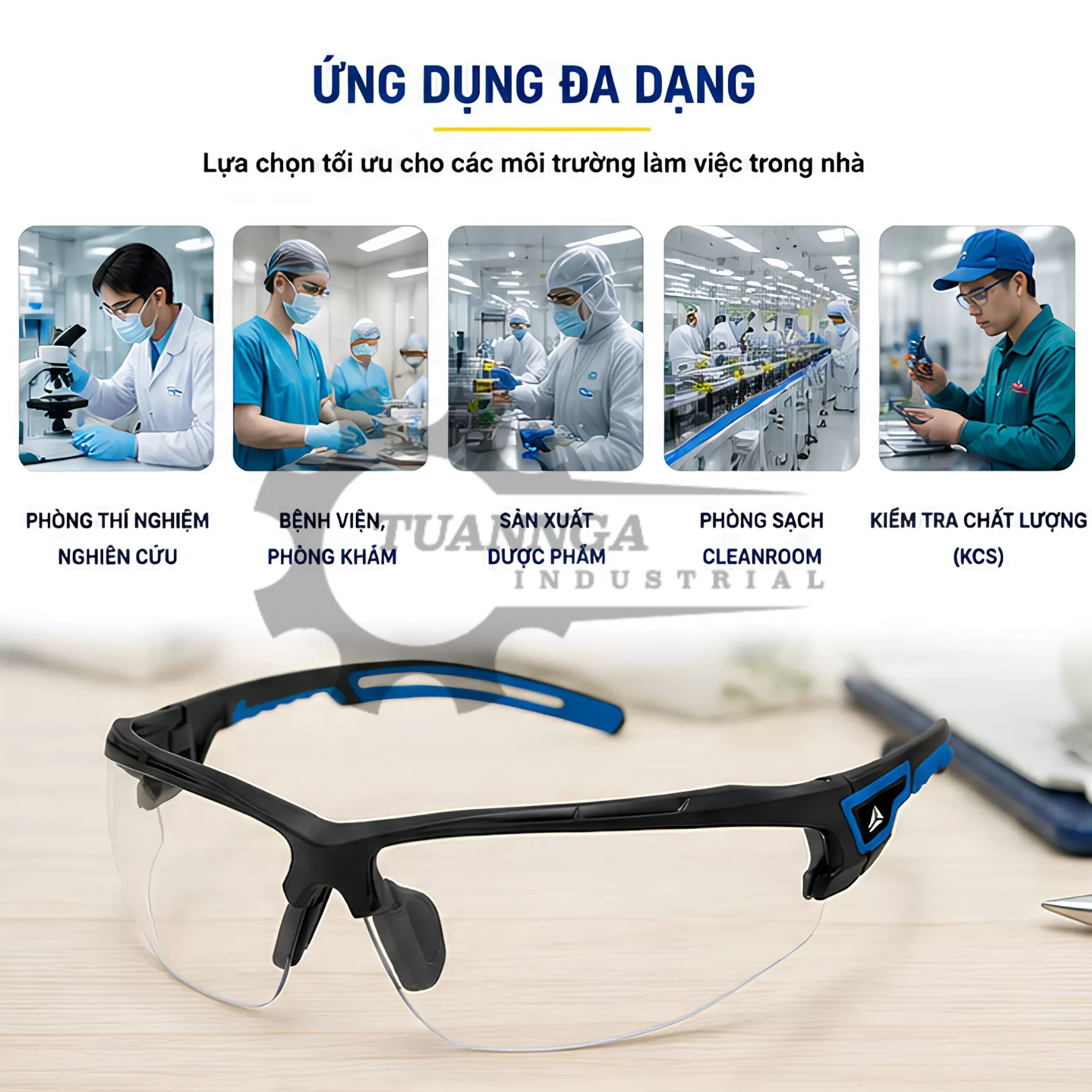 Kính Bảo Hộ Deltaplus ASO2 CLEAR (Trong Suốt)