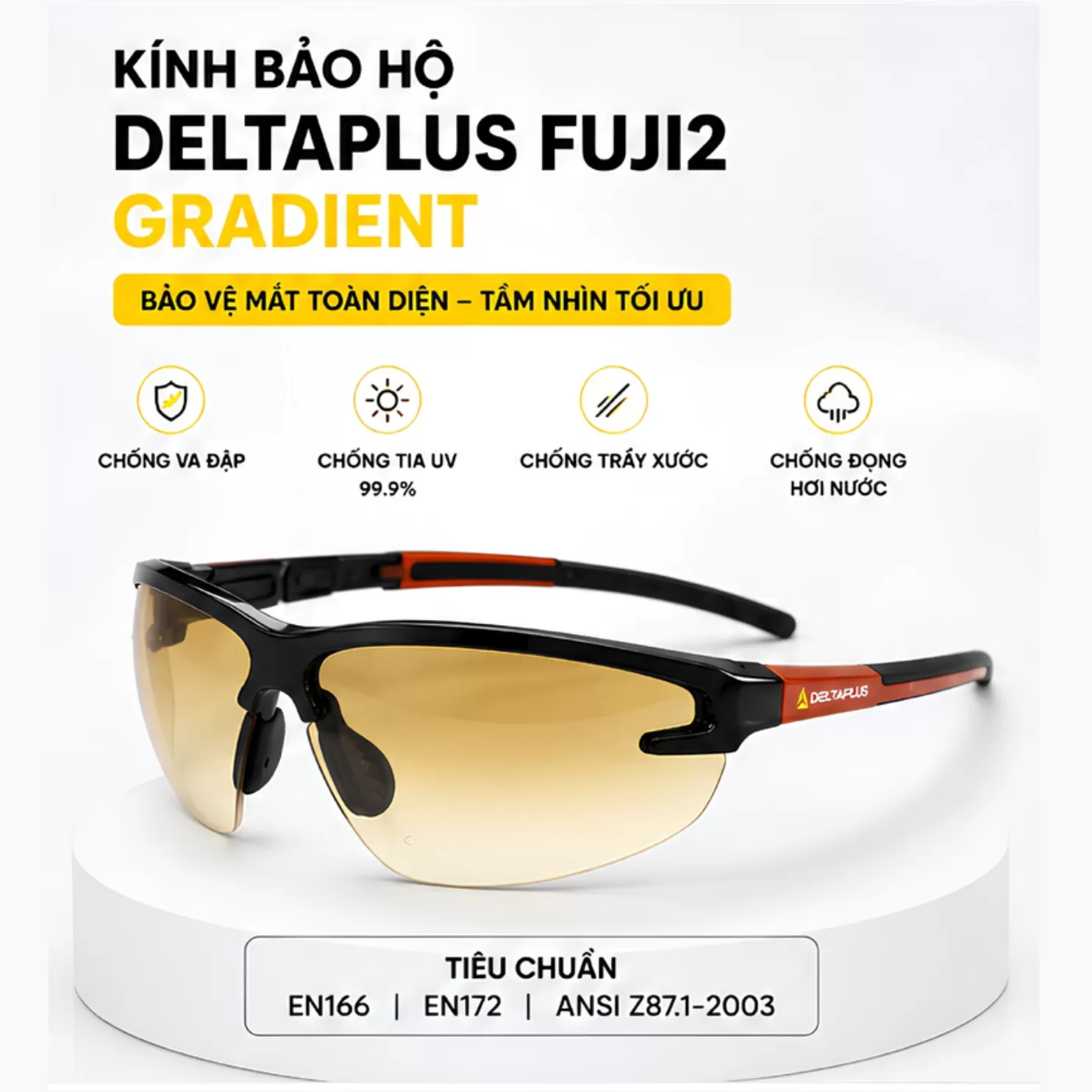 Kính Bảo Hộ Deltaplus FUJI2 GRADIENT (Tròng Chuyển Màu)