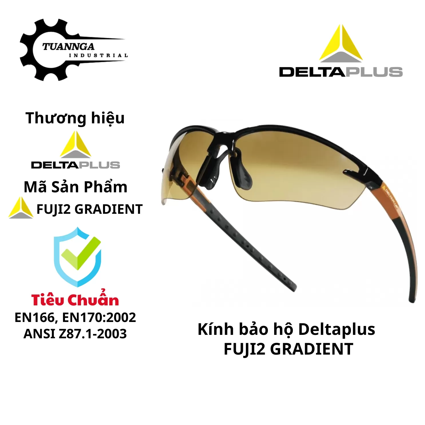 Kính Bảo Hộ Deltaplus FUJI2 GRADIENT (Tròng Chuyển Màu)