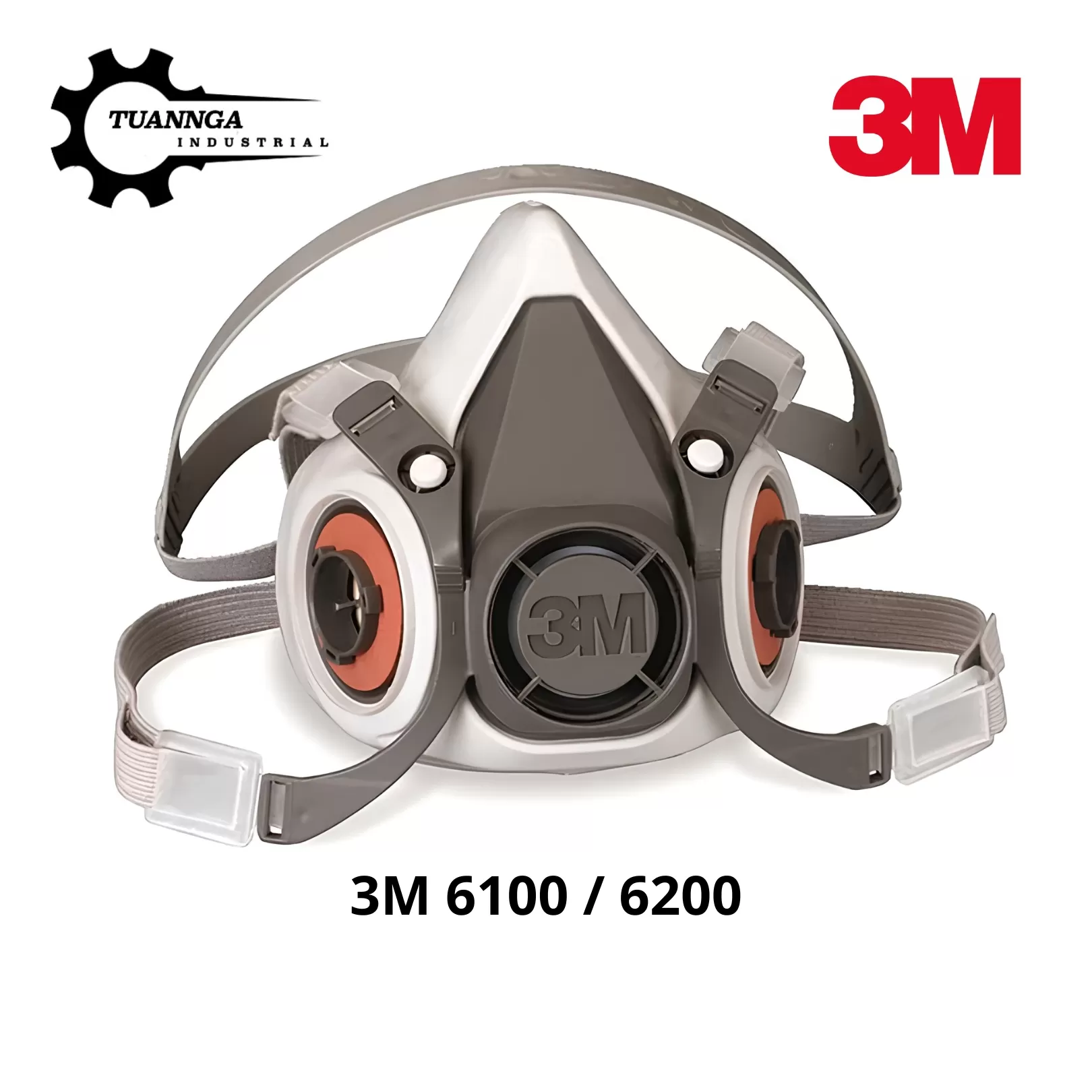 Mặt Nạ Phòng Độc Chính Hãng 3M 6100 Chuẩn NIOSH (Size S)