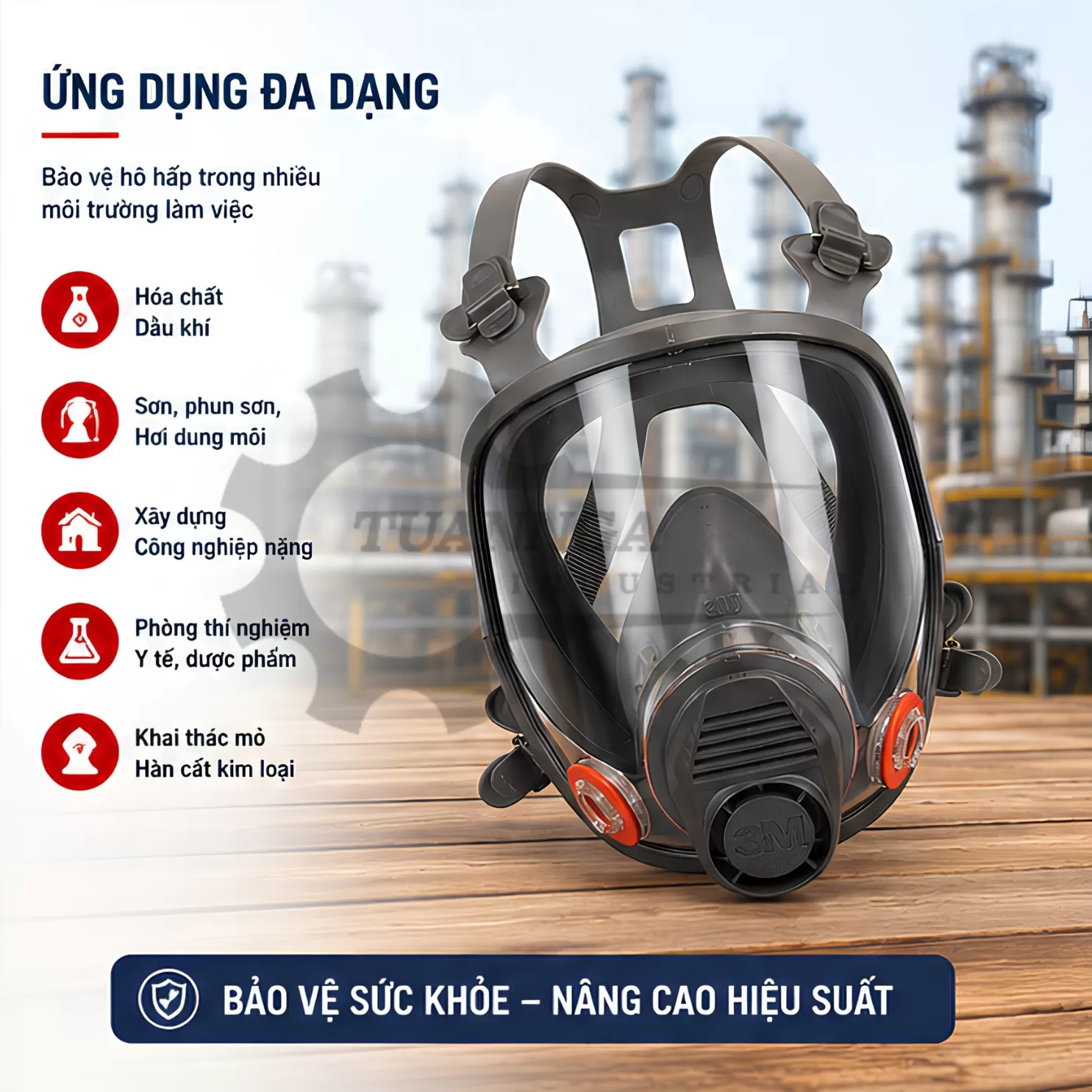Mặt Nạ Phòng Độc Toàn Mặt 3M 6800