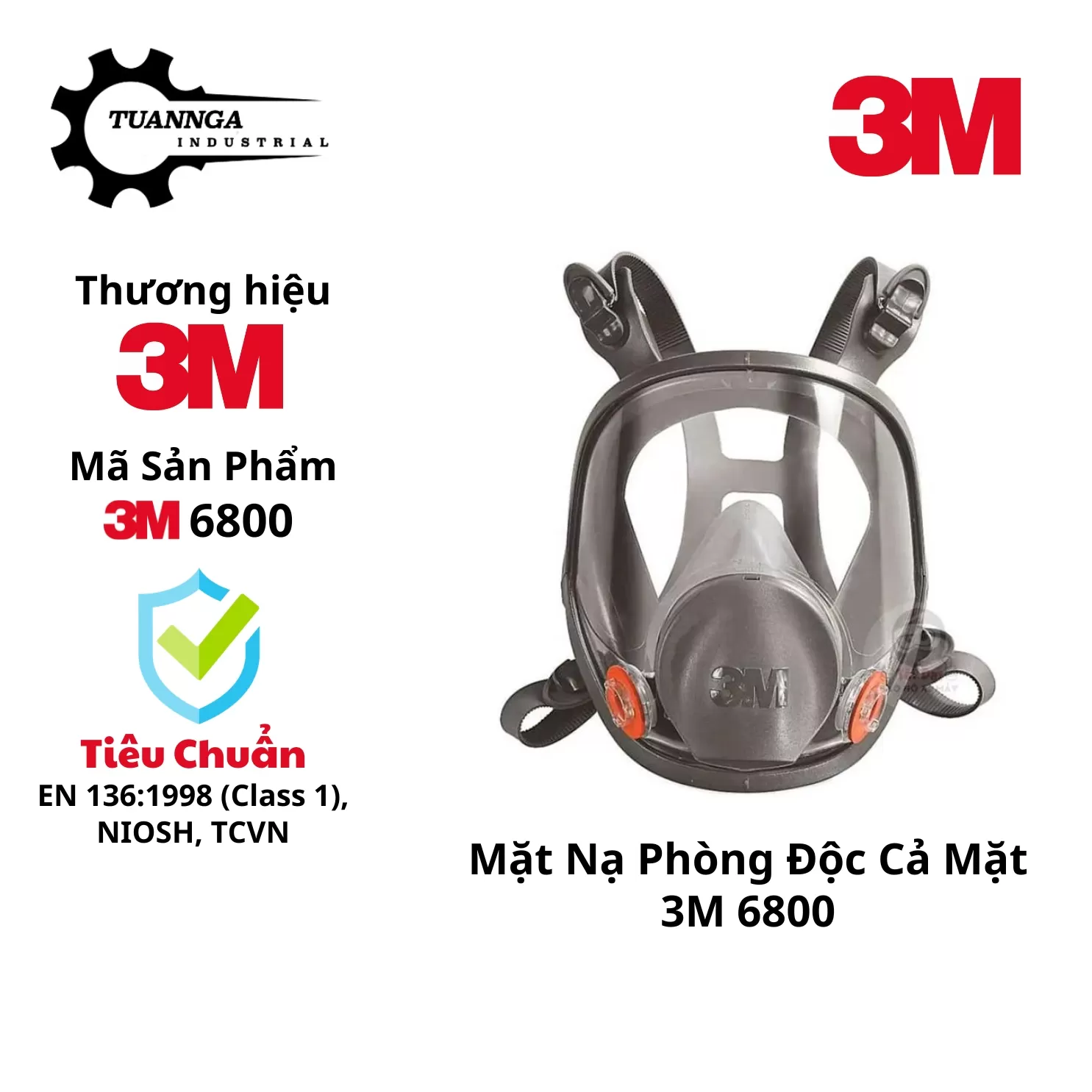 Mặt Nạ Phòng Độc Toàn Mặt 3M 6800