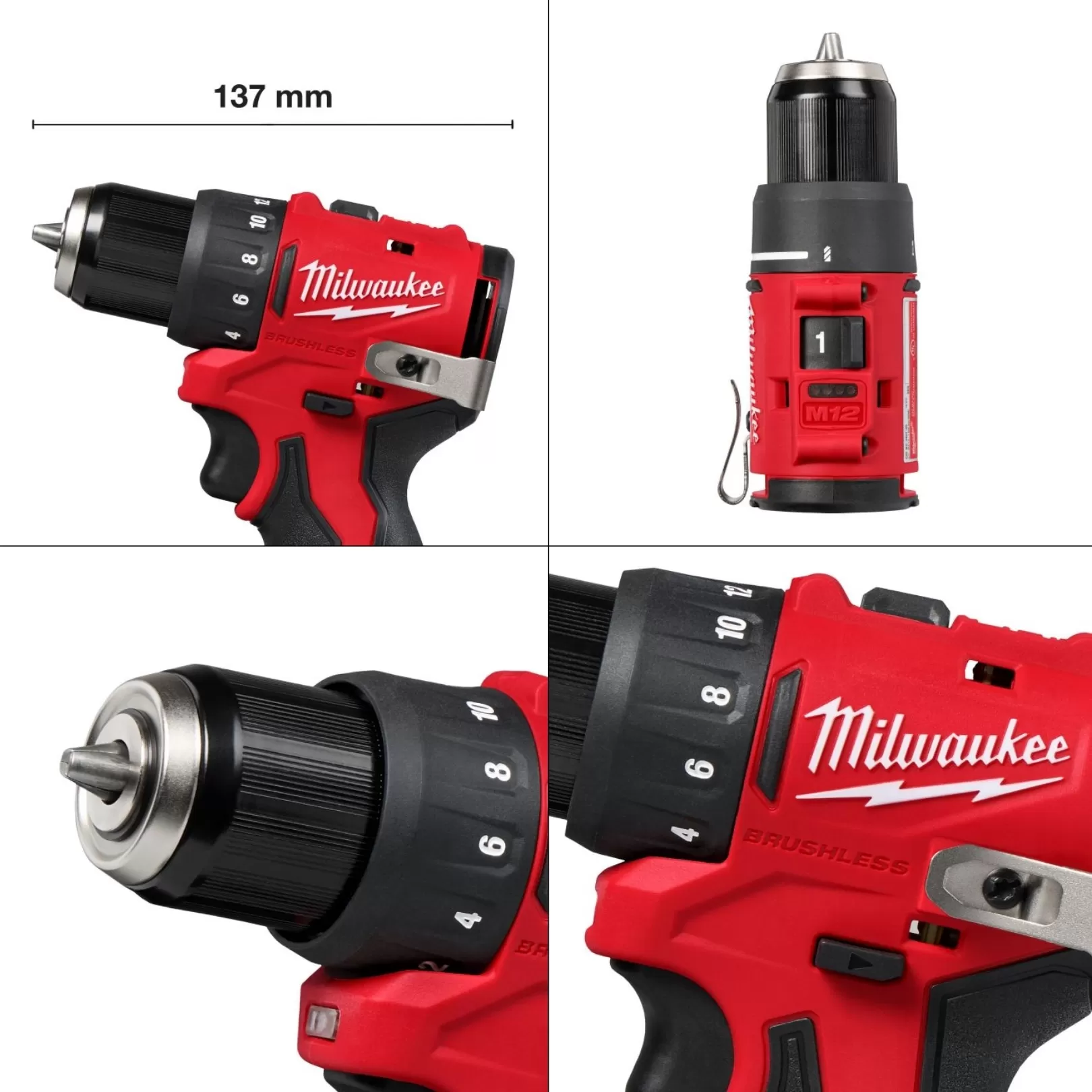 Máy Khoan Vặn Vít Milwaukee M12 BLDDRC