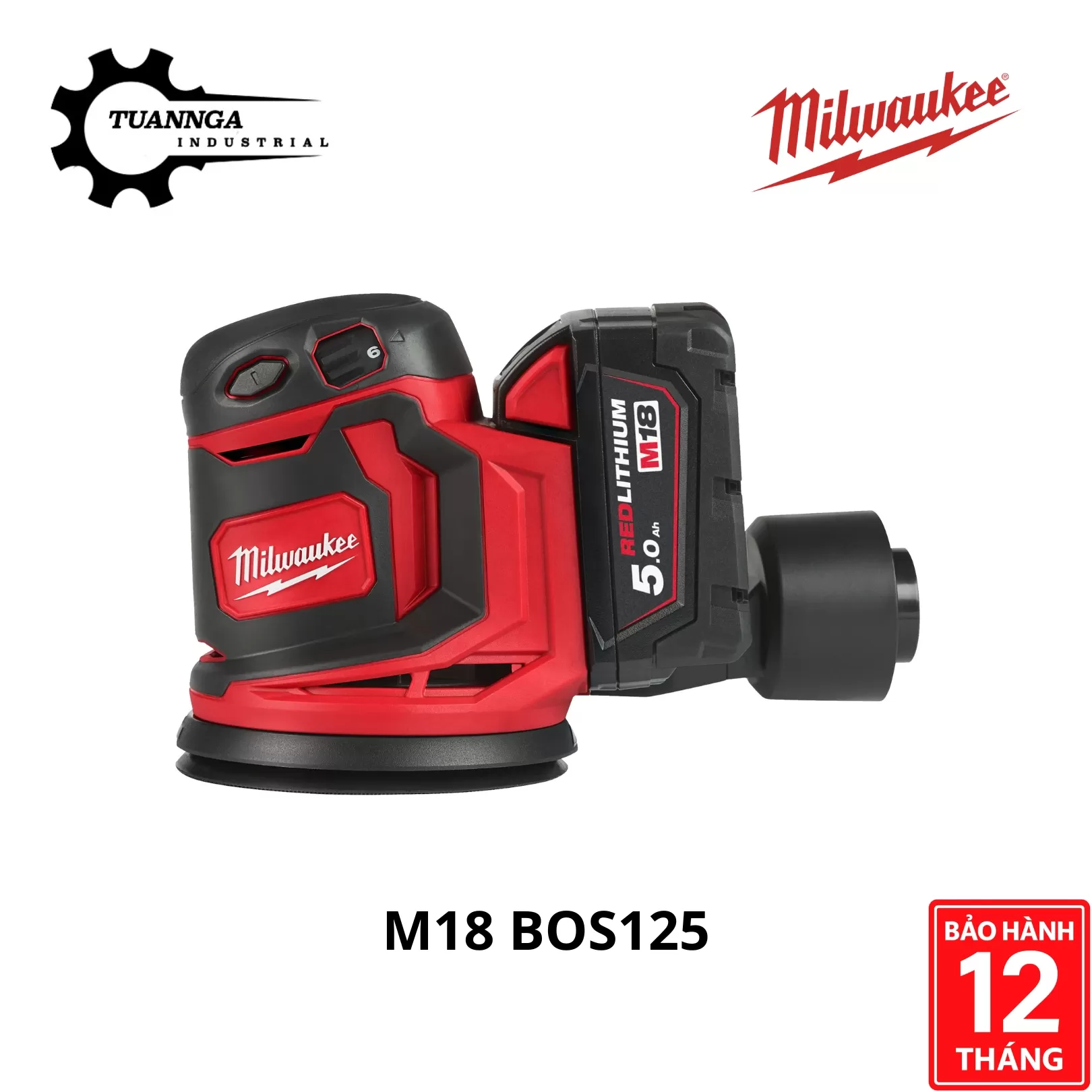 Máy Chà Nhám Milwaukee M18 BOS125-0X0