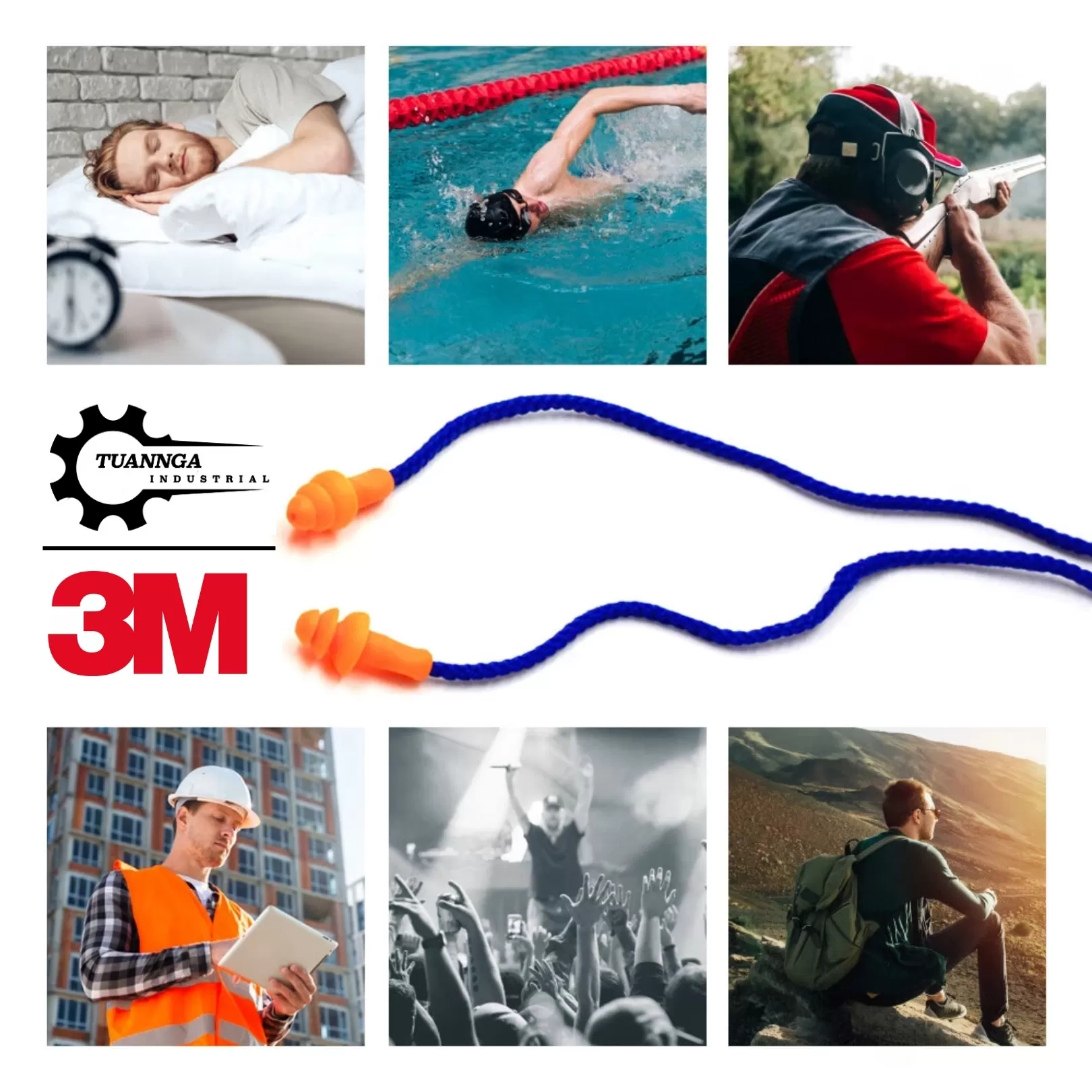 Nút Bịt Tai Chống Ồn 3M 340-4004 Chuẩn ANSI (50 Cặp)