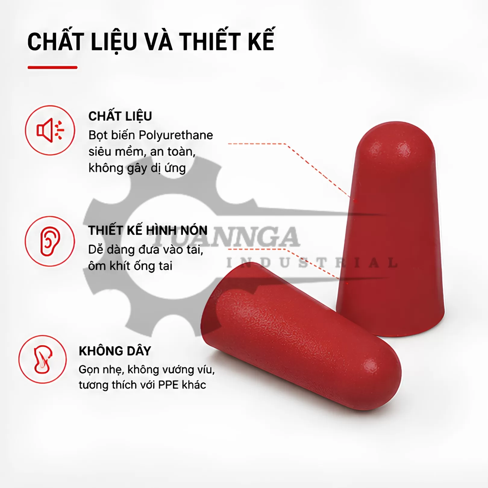 Nút Bịt Tai Chống Ồn Deltaplus CONIC200