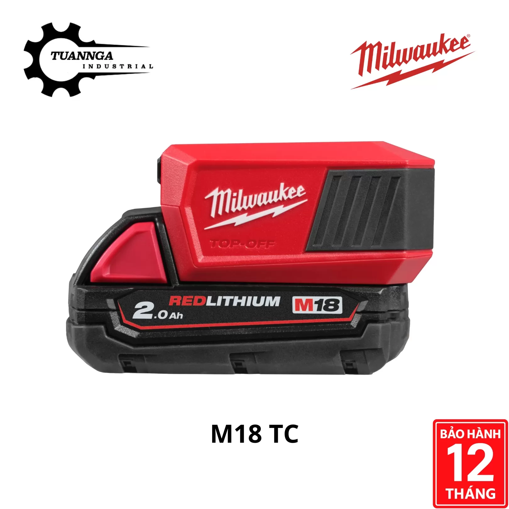 Bộ Sạc Di Động Nhỏ Gọn Milwaukee M18 TC