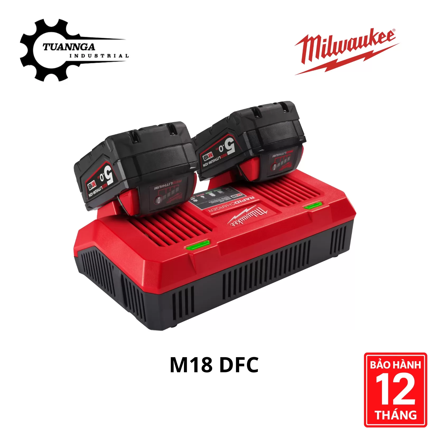 Sạc Nhanh 18V Milwaukee M18 DFC (2 Cổng)