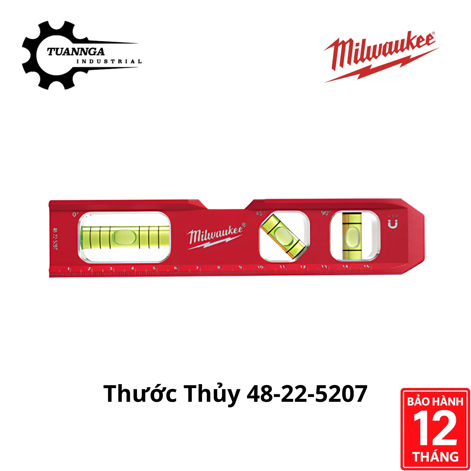 Thước Thủy Cân Bằng Cỡ Nhỏ Milwaukee 48-22-5207