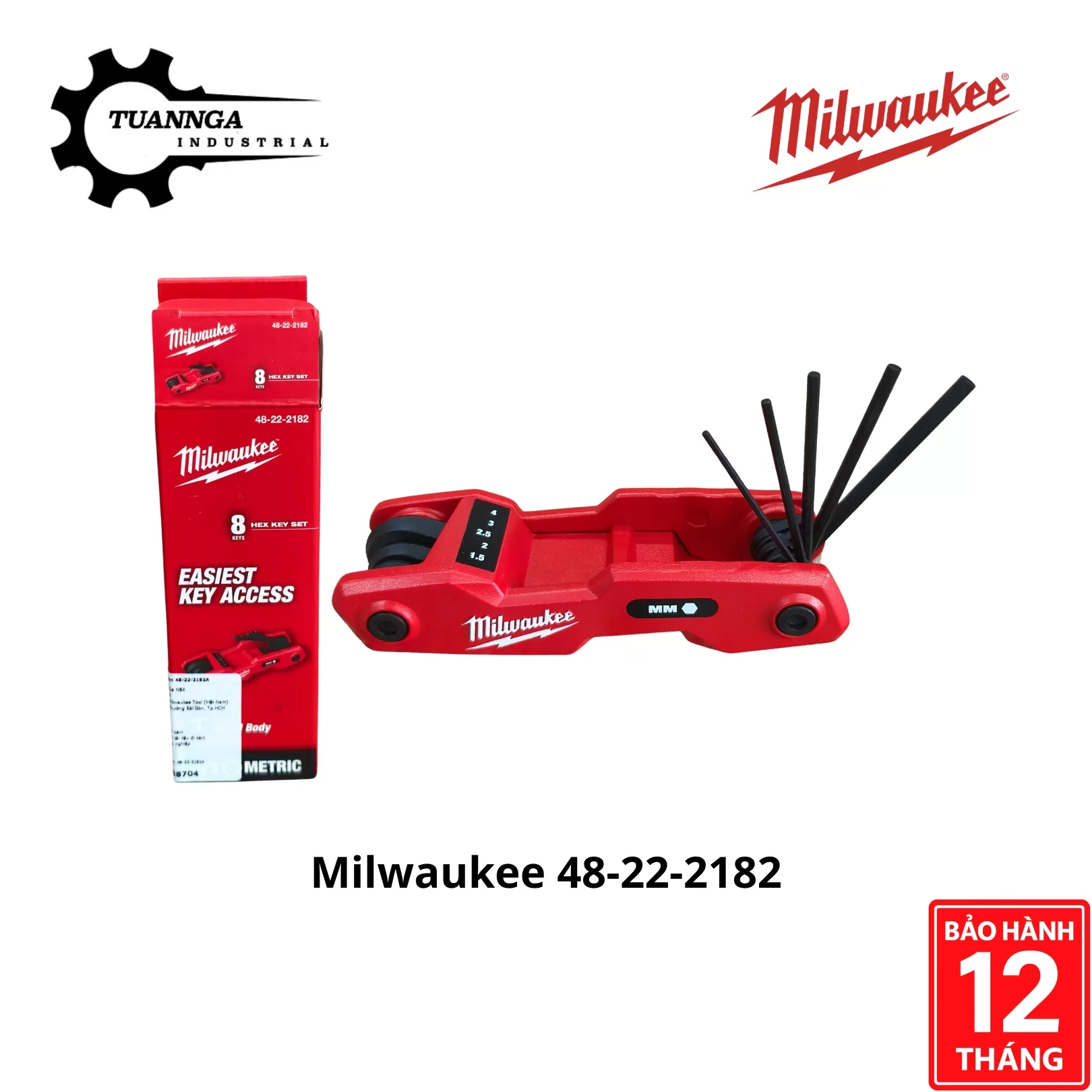 Bộ Lục Giác Gấp Gọn Milwaukee 48-22-2182
