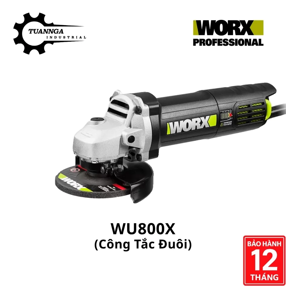 Máy Mài Góc Điện 100mm Worx WU800X (Công Tắc Đuôi)