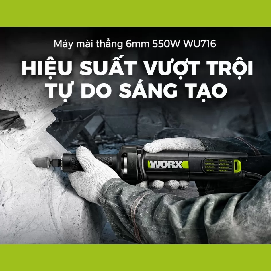 Máy Mài Thẳng Dùng Điện Worx WU716