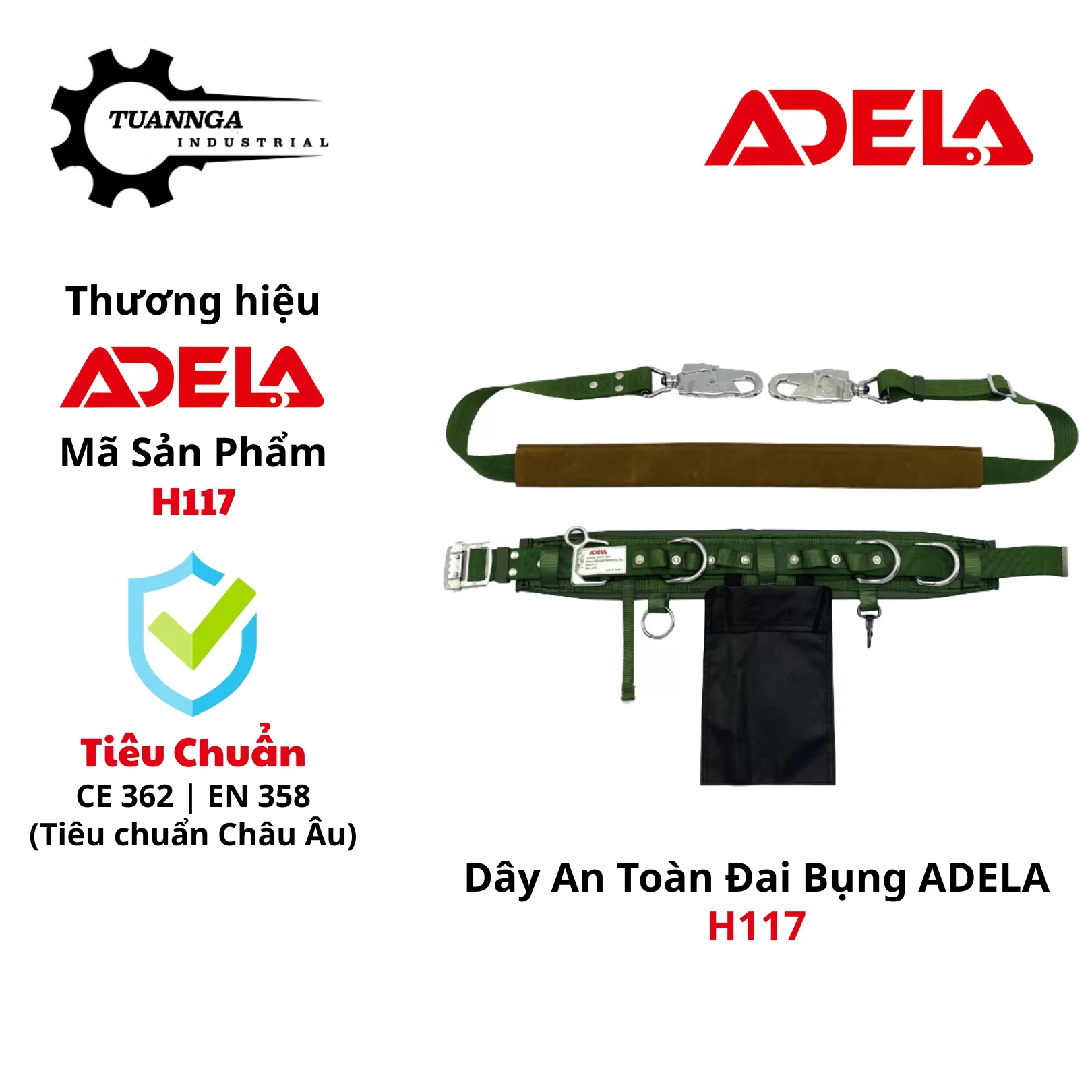 Dây An Toàn Đai Bụng ADELA H117