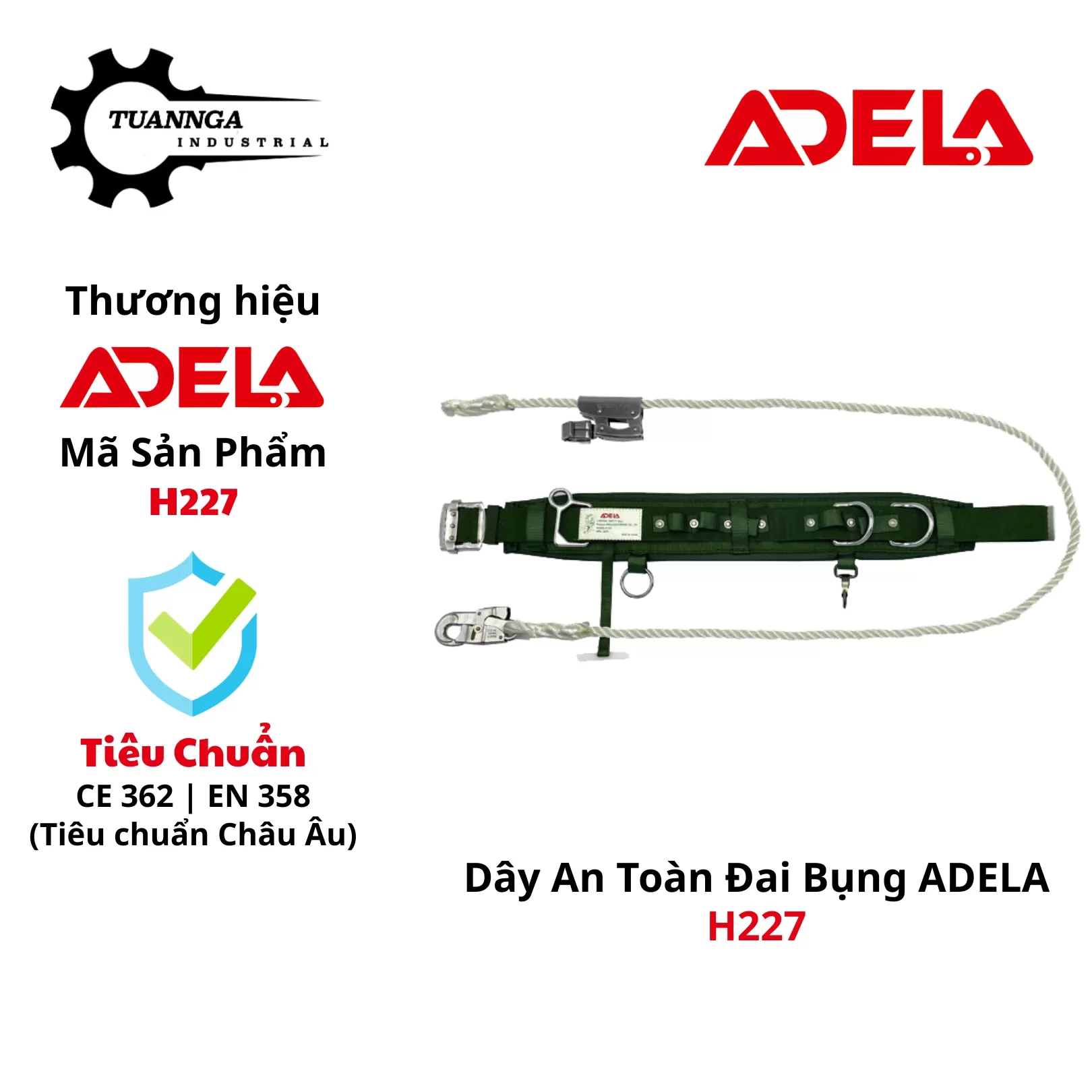Dây An Toàn Đai Bụng ADELA H227