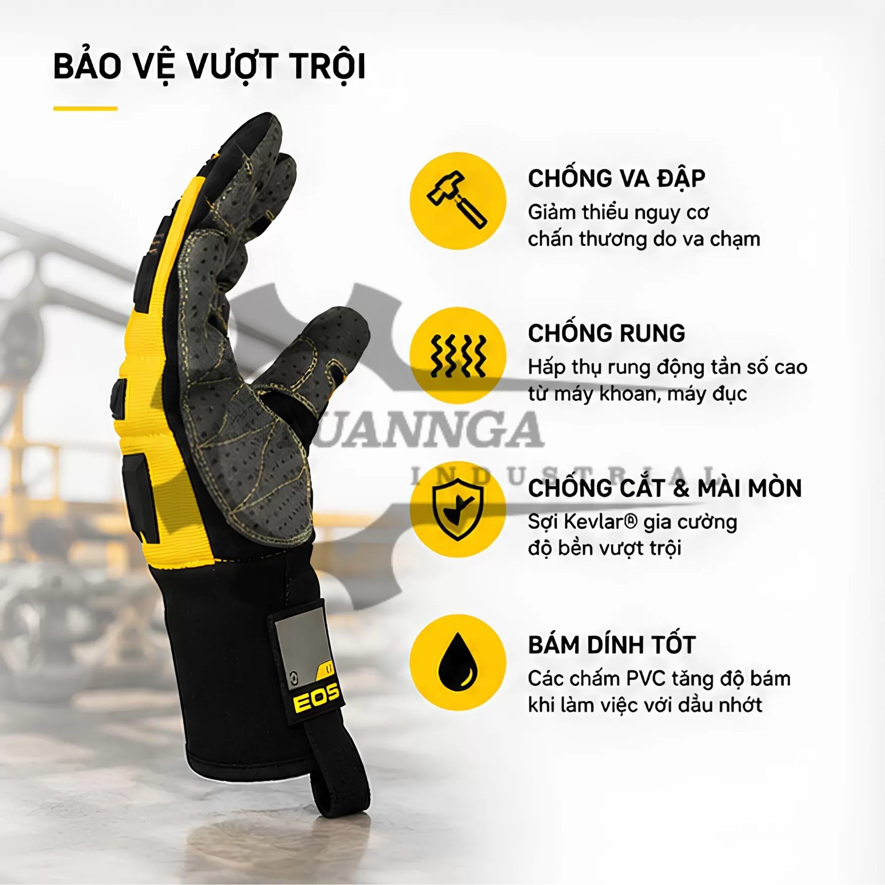 Găng Tay Chống Rung Và Va Đập Deltaplus EOS VV900