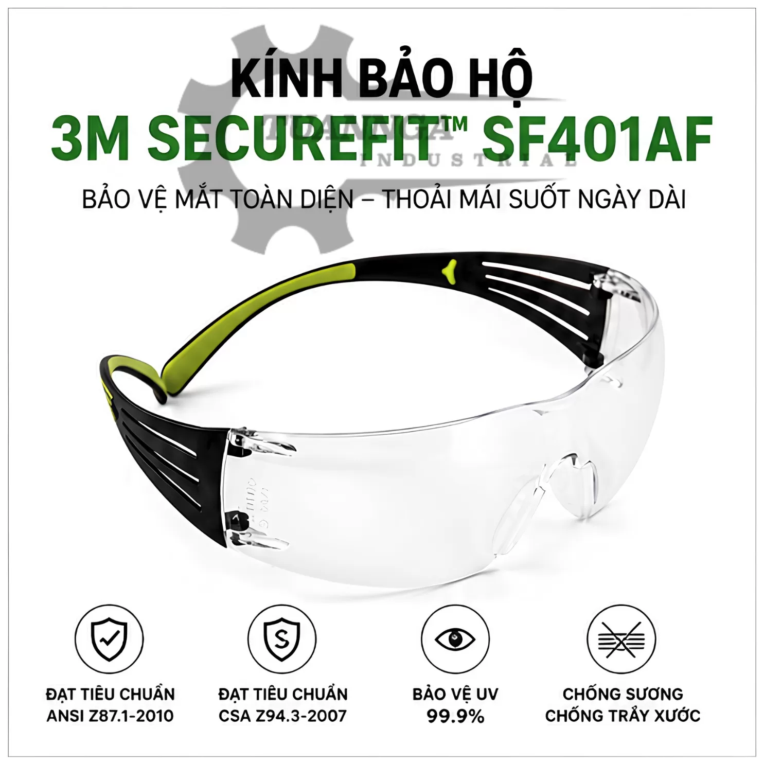 Kính Bảo Hộ 3M SecureFit SF401AF (01 Kính)