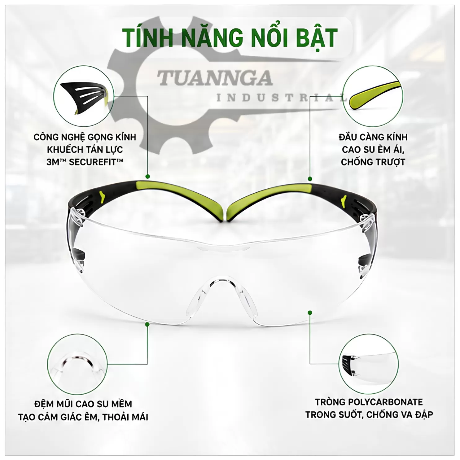 Kính Bảo Hộ 3M SecureFit SF401AF (01 Kính)