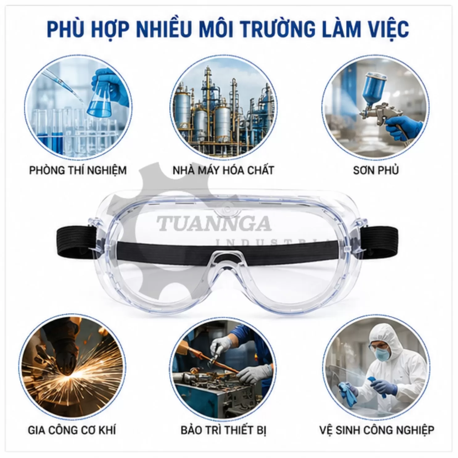 Kính Bảo Hộ Chống Hóa Chất 3M 1621