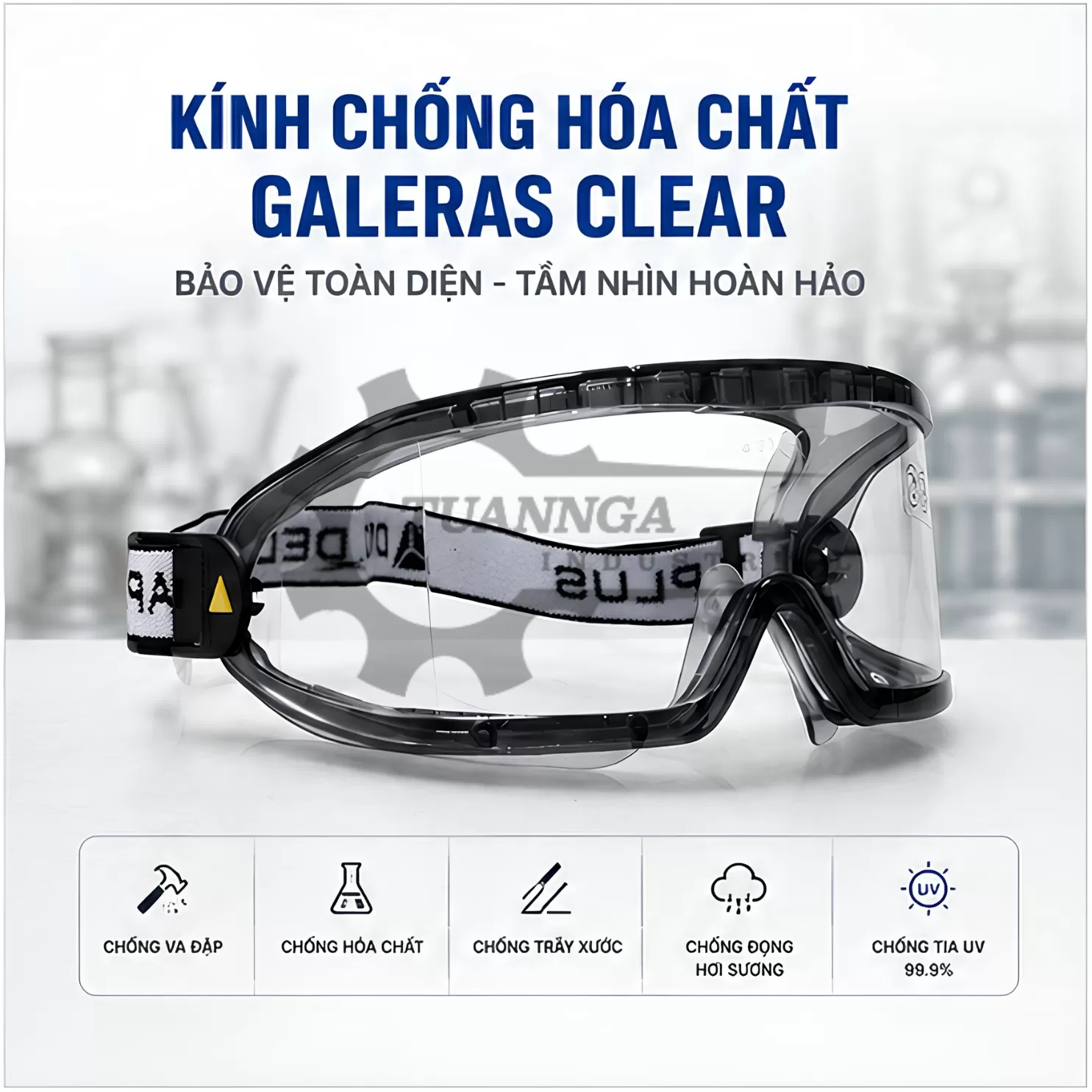 Kính Bảo Hộ Deltaplus GALERAS CLEAR (Trong Suốt)
