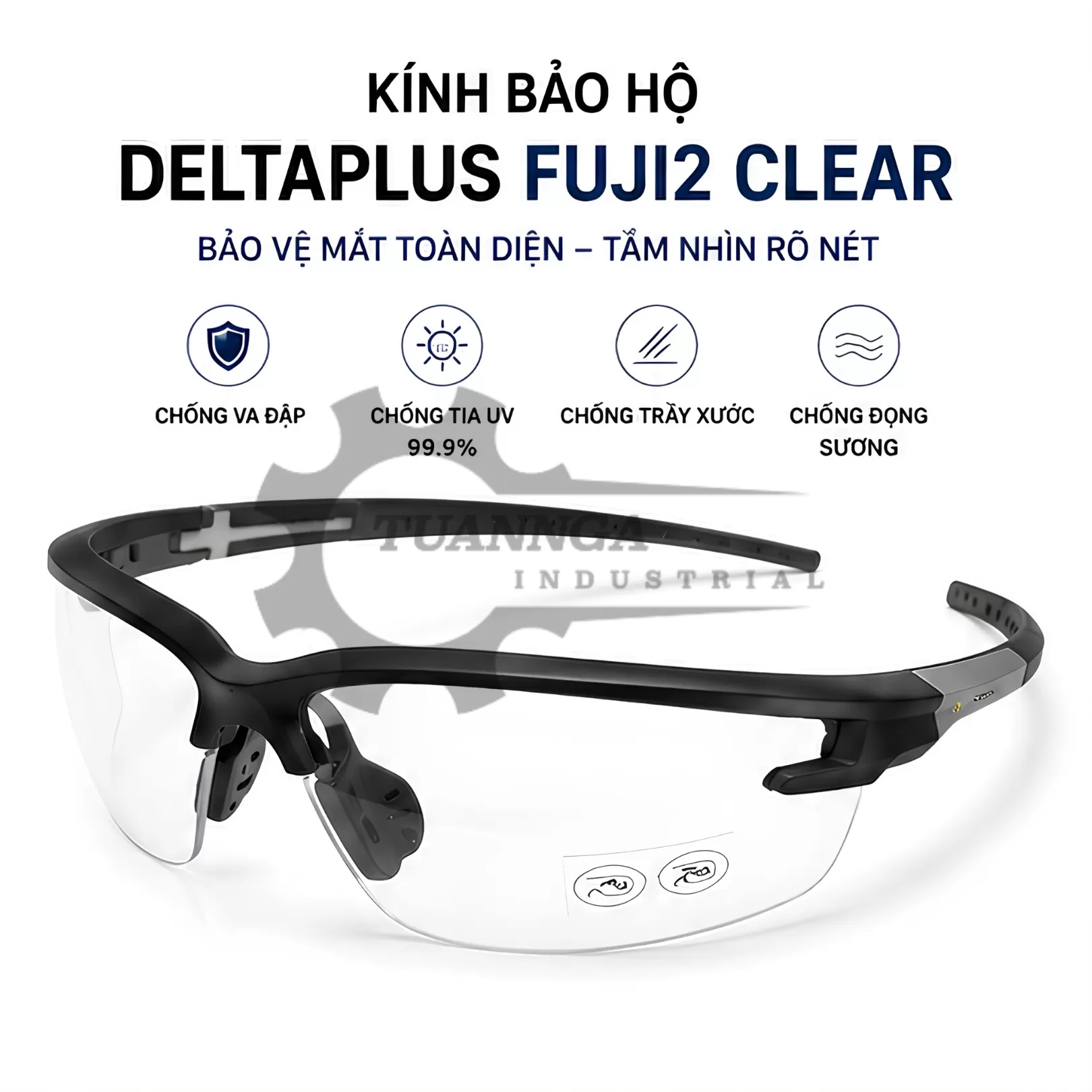 Kính Bảo Hộ Deltaplus FUJI2 CLEAR (Trong Suốt)