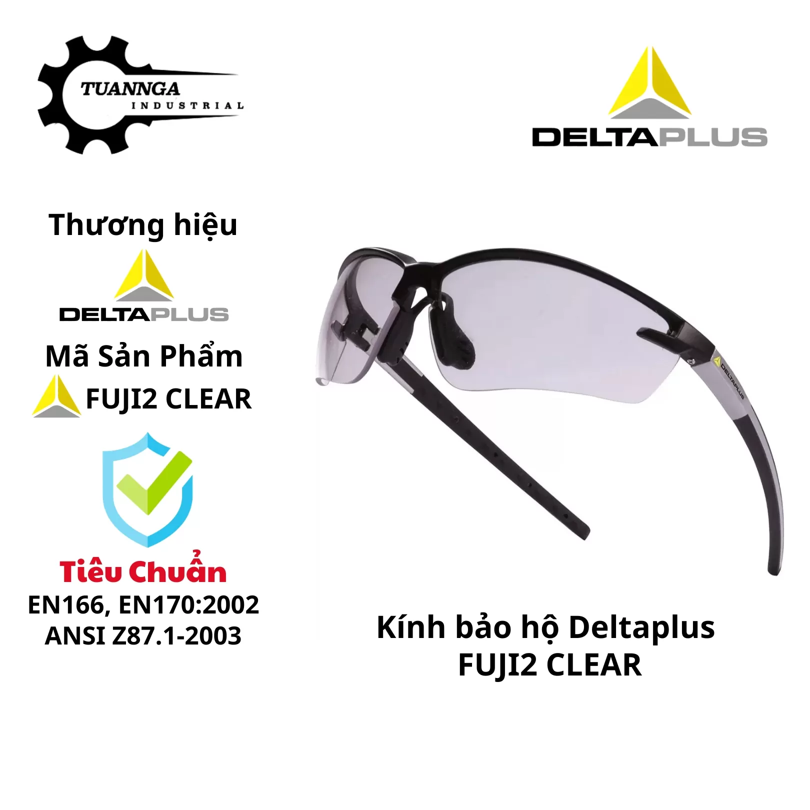 Kính Bảo Hộ Deltaplus FUJI2 CLEAR (Trong Suốt)