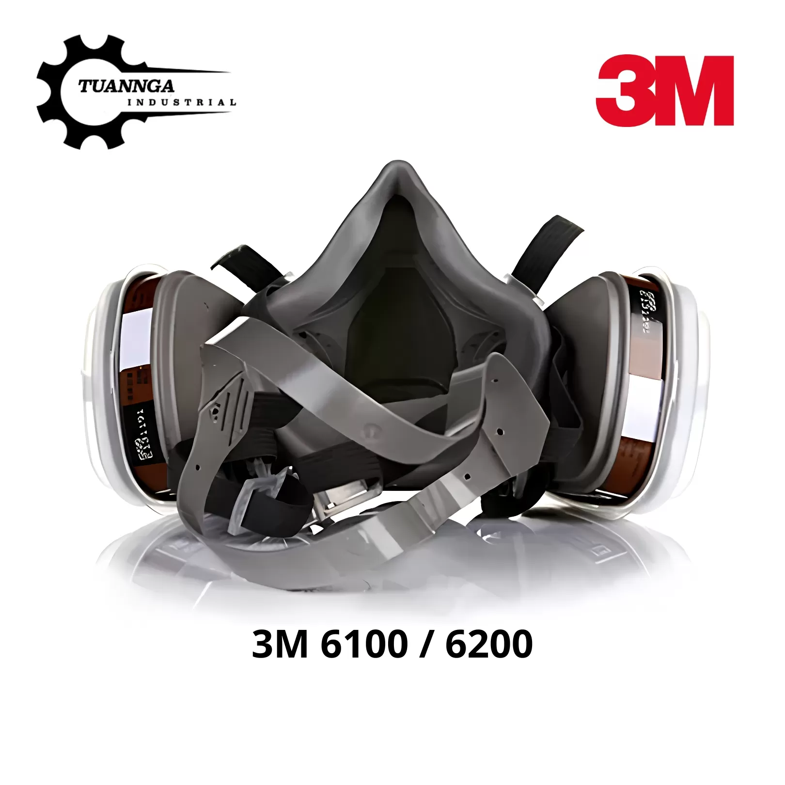 Mặt Nạ Phòng Độc Chính Hãng 3M 6100 Chuẩn NIOSH (Size S)