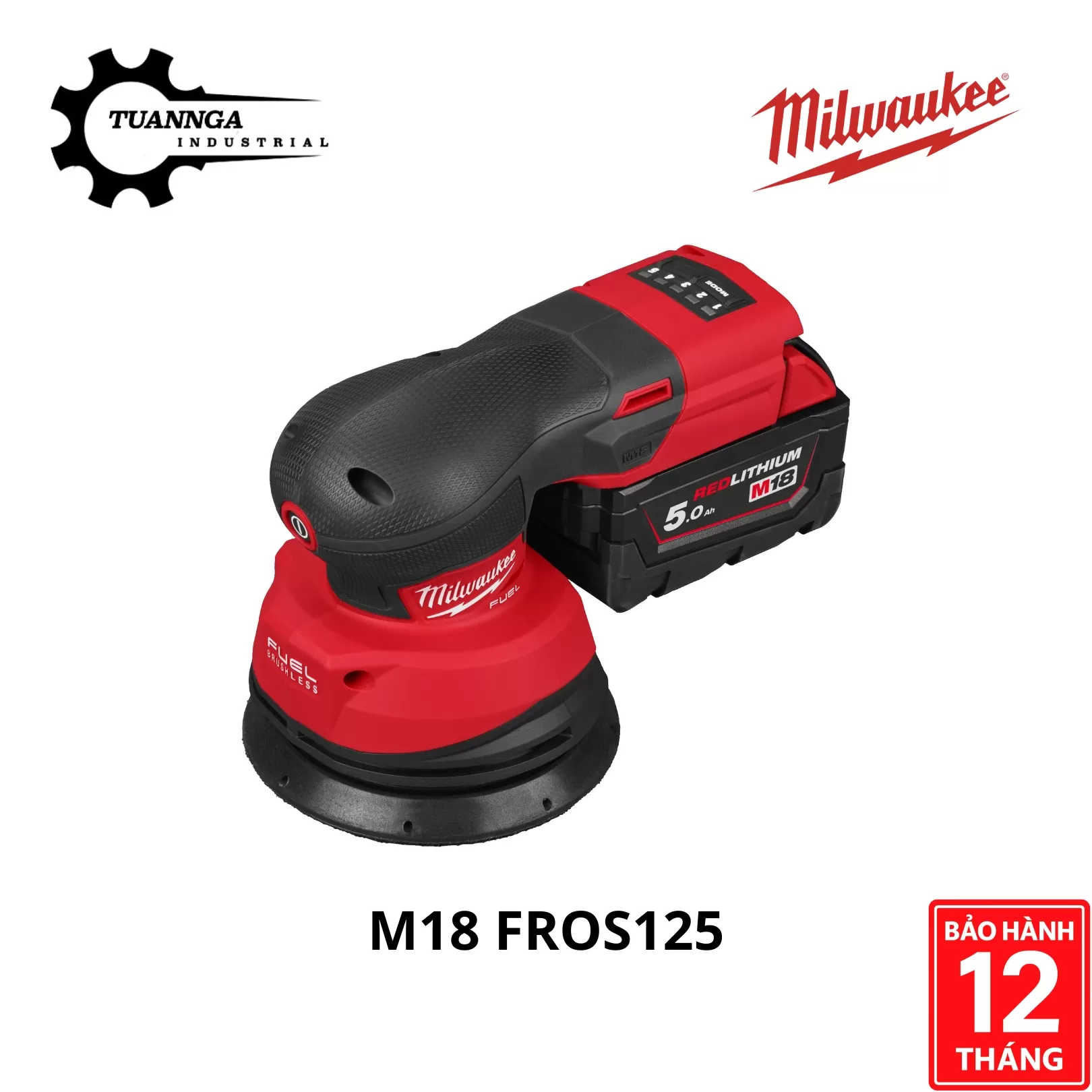Máy Chà Nhám Đường Kính 125mm M18 FROS125-0X0