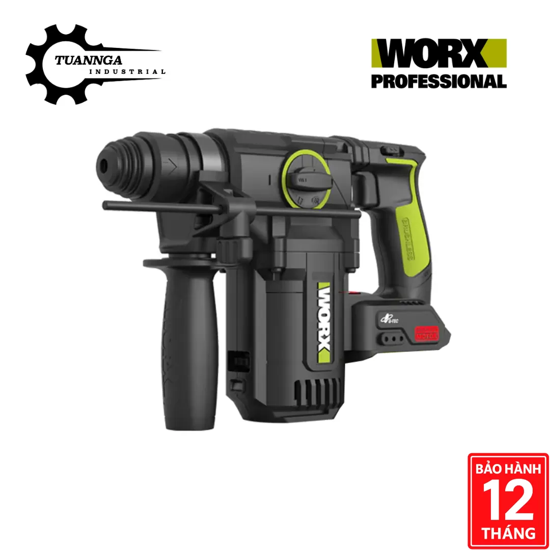 Máy Khoan Bê Tông 3 Chức Năng Pin 20V Worx WU385.9