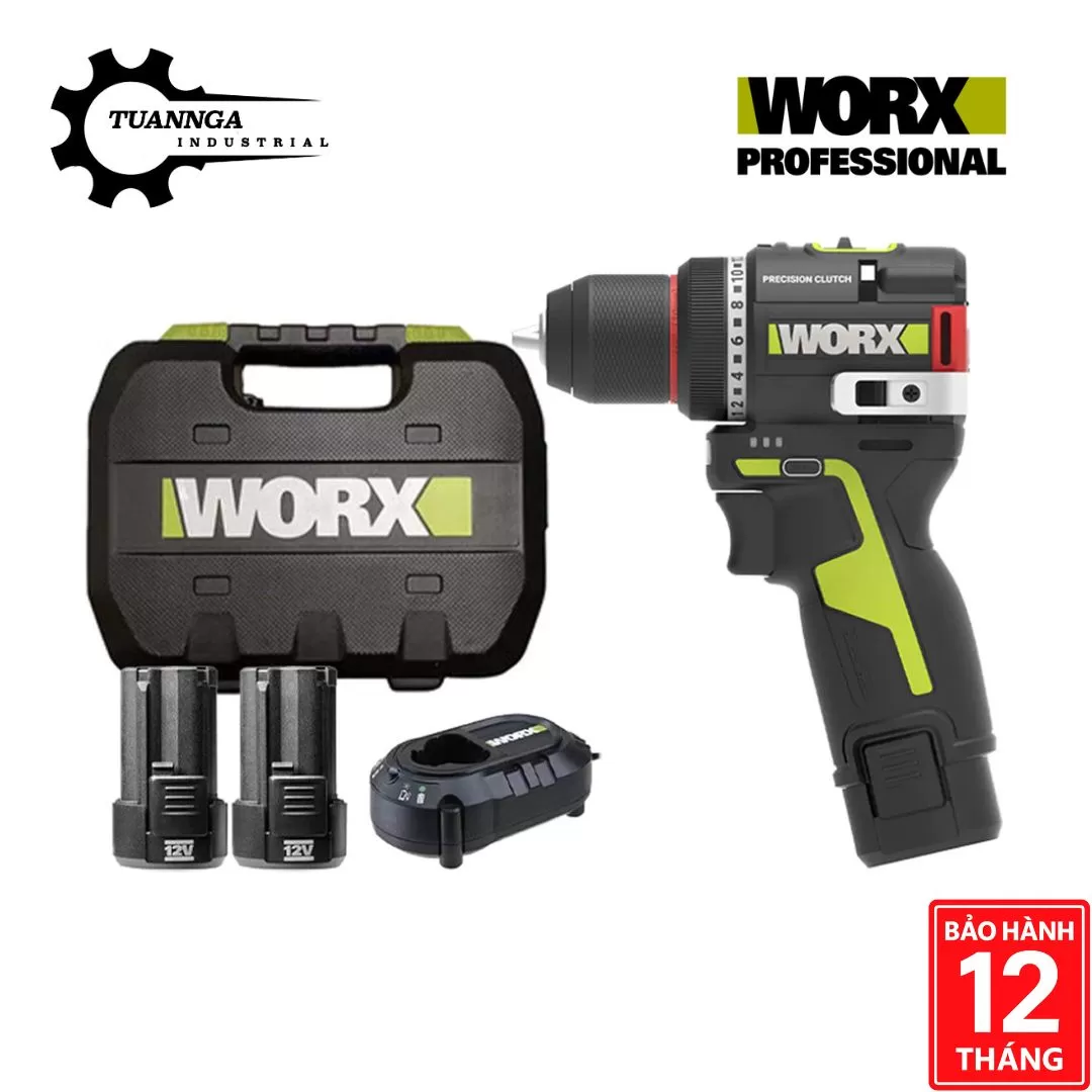 Máy Khoan Vặn Vít Pin 12V Worx WU135