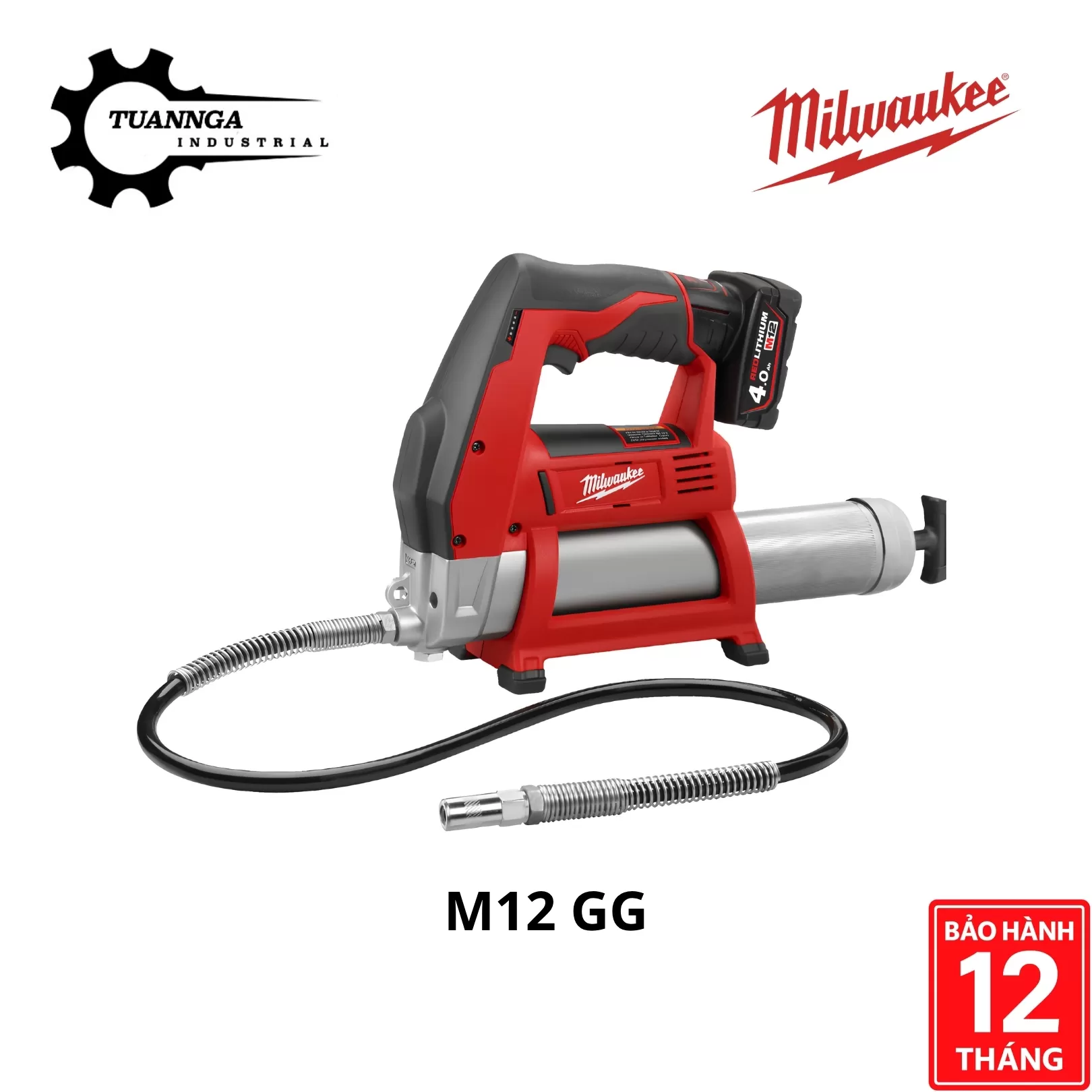 Máy Tra Mỡ Milwaukee M12 GG-0