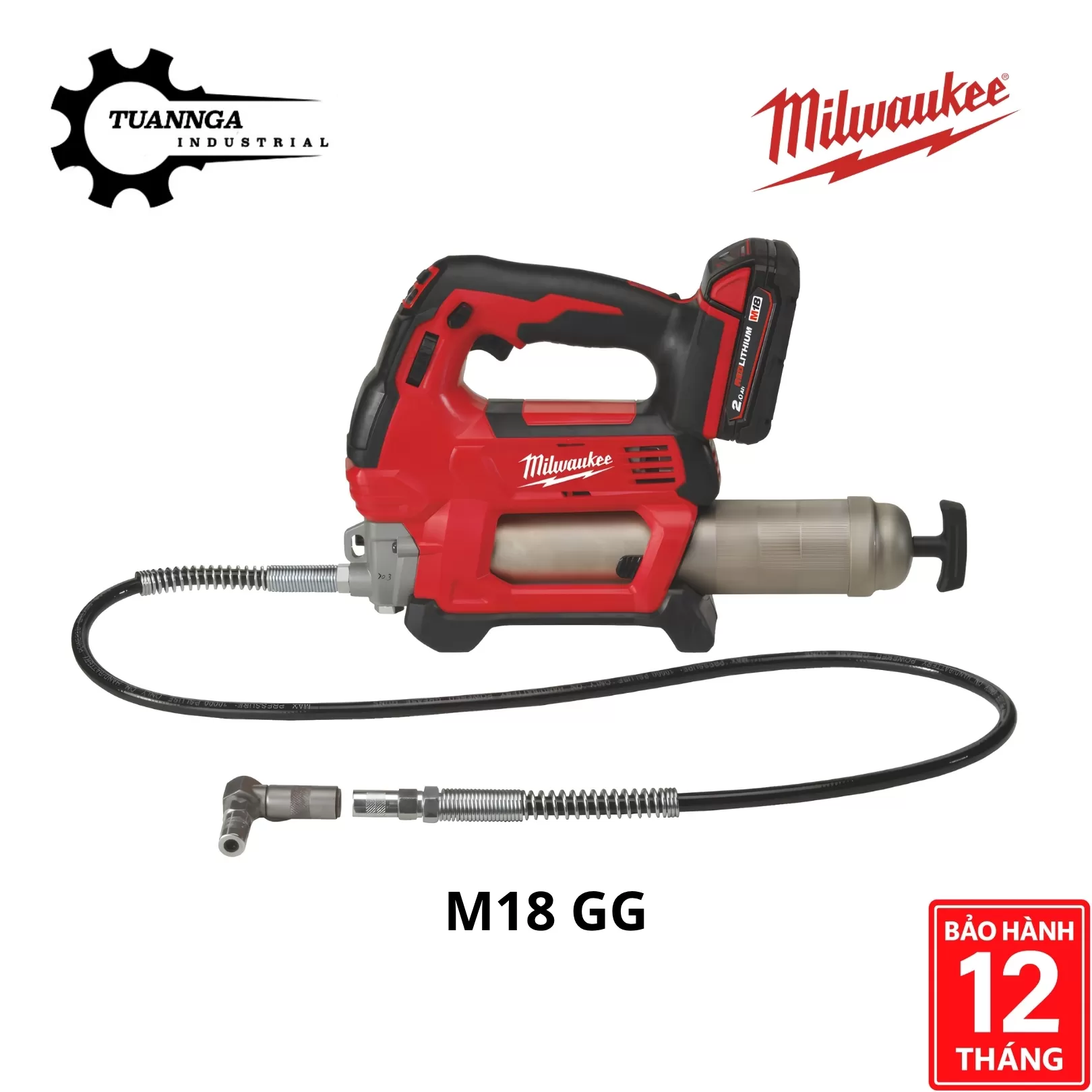 Máy Tra Mỡ Milwaukee M18 GG-0