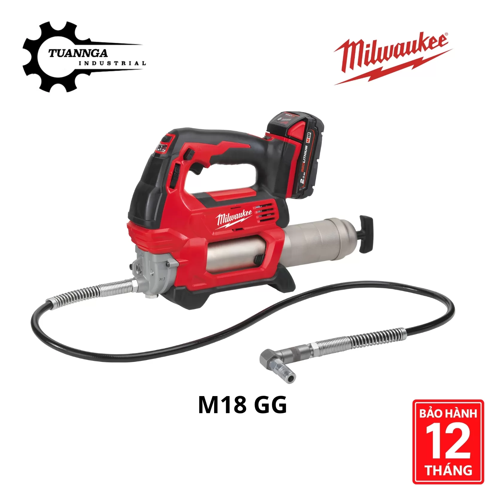 Máy Tra Mỡ Milwaukee M18 GG-0