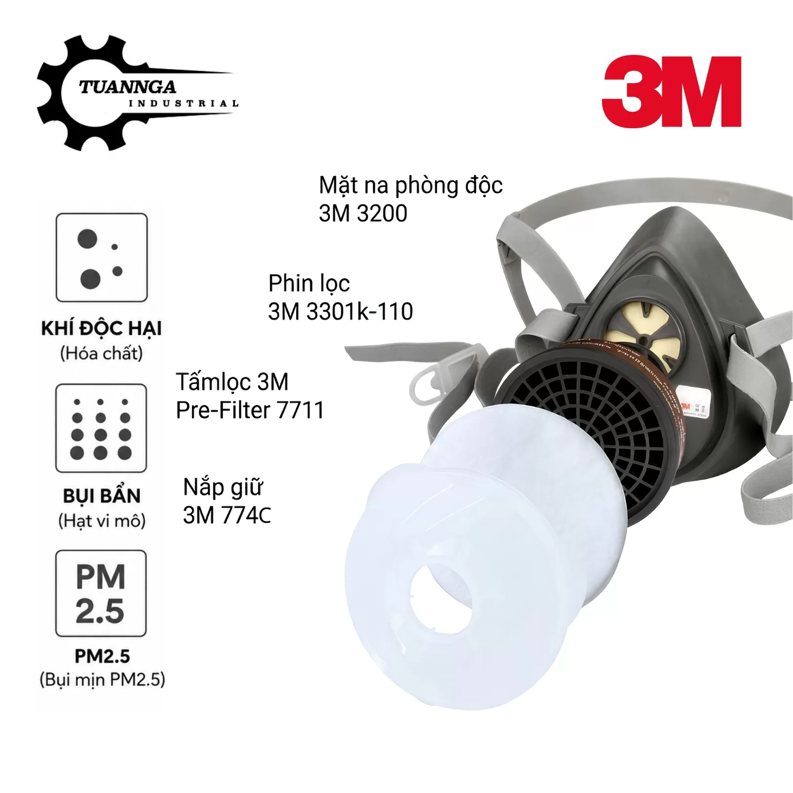 Nắp Giữ Tấm Lọc 3M 774C (01 Nắp)