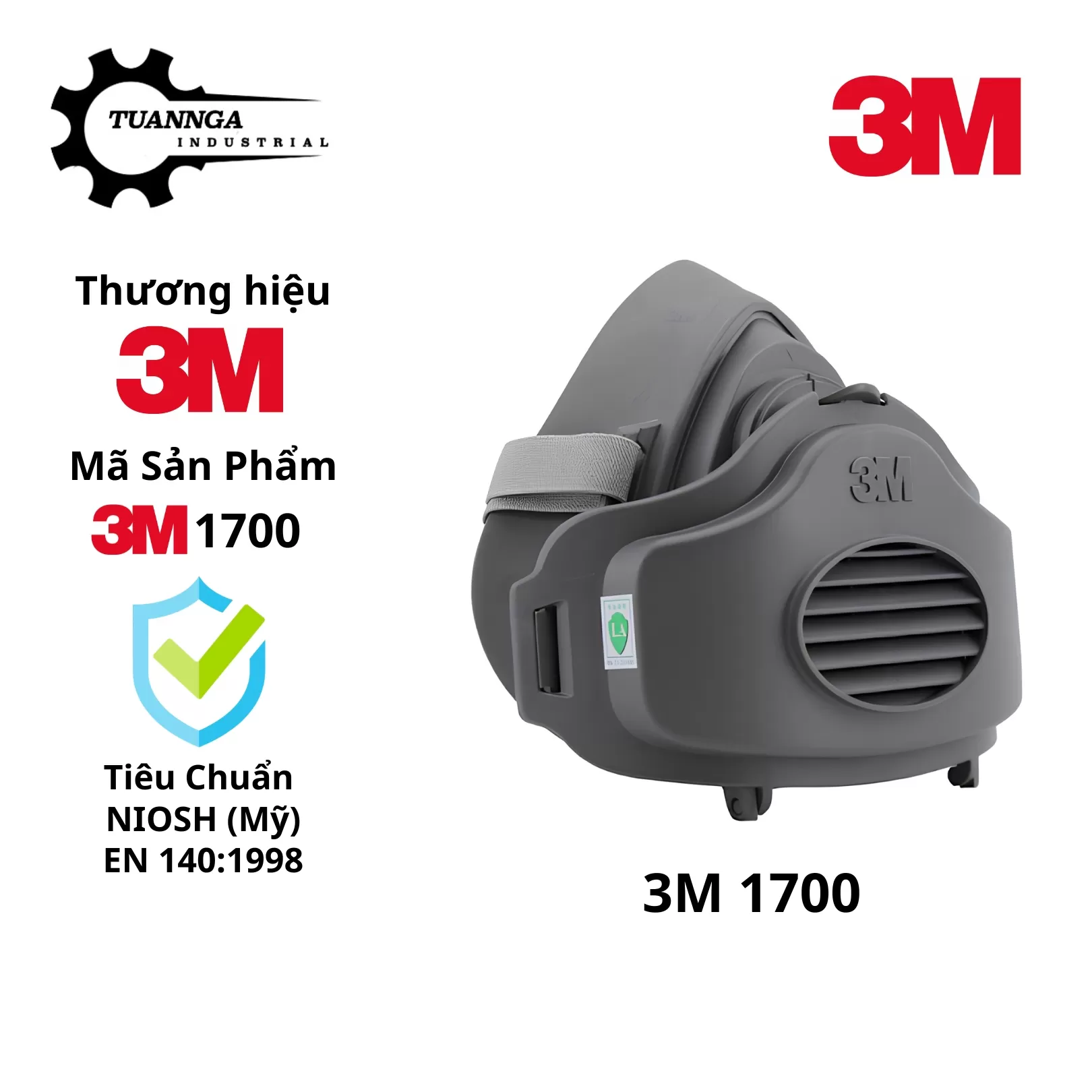 Nắp Giữ Tấm Lọc Bụi 3M 1700 Chuẩn P2 (01 Nắp)