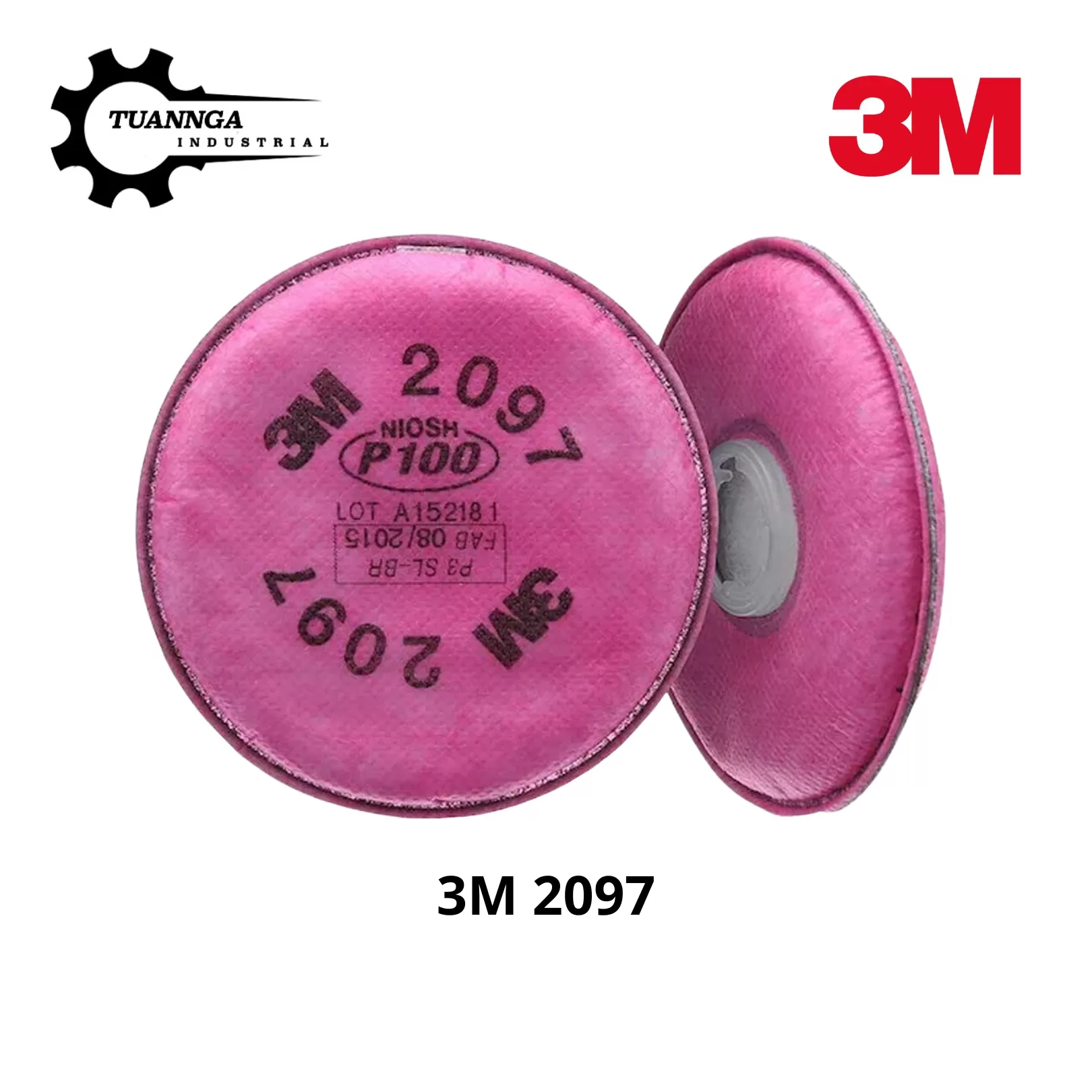 Phin Lọc Bụi Và Hơi Hữu Cơ 3M 2097 P100 (1 Cặp)