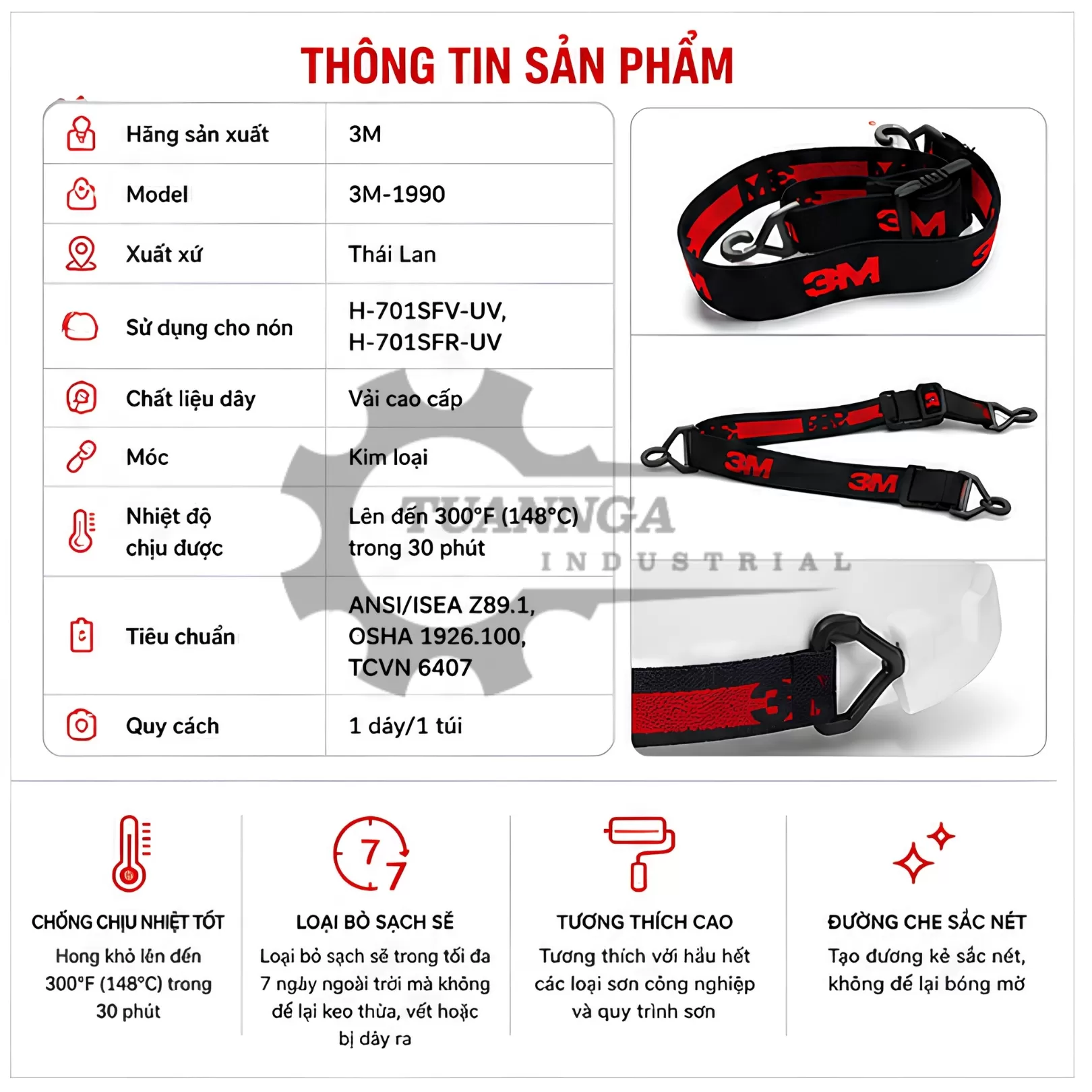 Quai Nón Mũ Bảo Hộ 3M 1990