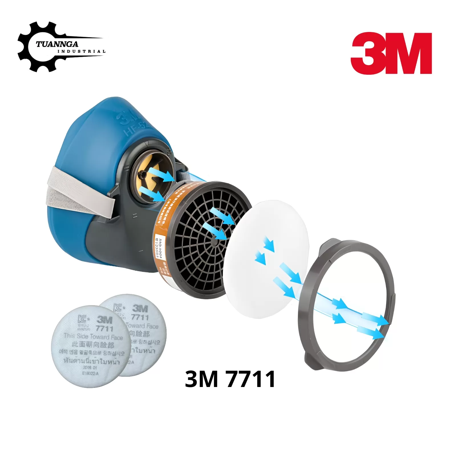 Tấm Lọc Bụi 3M 7711 (Túi 10 Tấm)