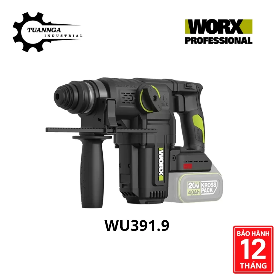 Máy Khoan Đục Dùng Pin 20V Worx WU391.9