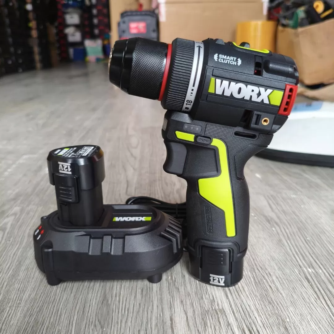 Máy Khoan Vặn Vít Pin 12V Worx WU135T.2 (Có Búa)