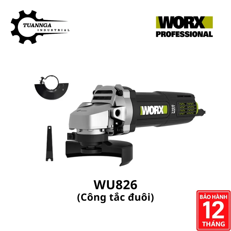 Máy Mài Góc Điện 100mm Worx WU826 (Công Tắc Đuôi)