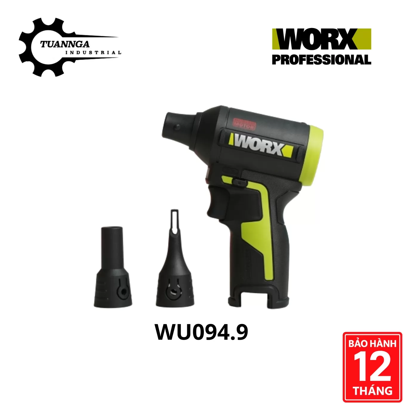 Máy Thôi Bụi Pin Worx WU094.9 (Thân Máy)