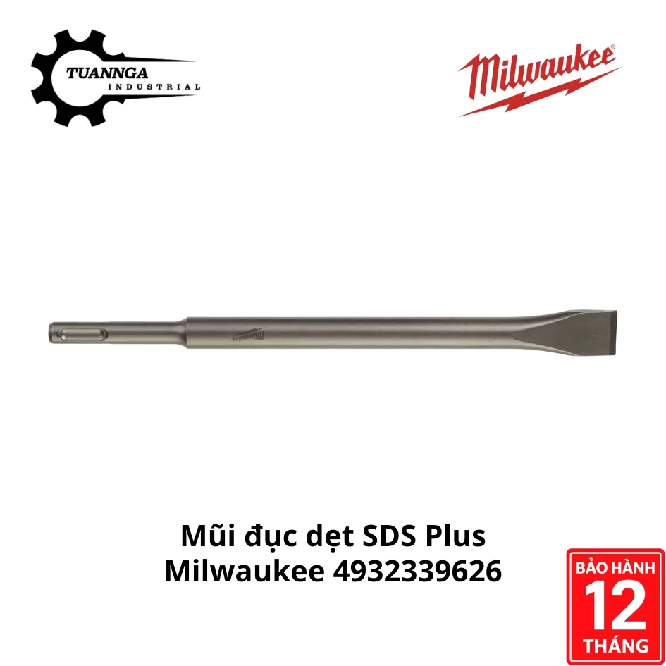 Mũi Đục Dẹt SDS Plus Milwaukee 4932339626